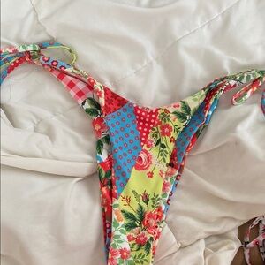 Floral Patchwork Bikini Bottom